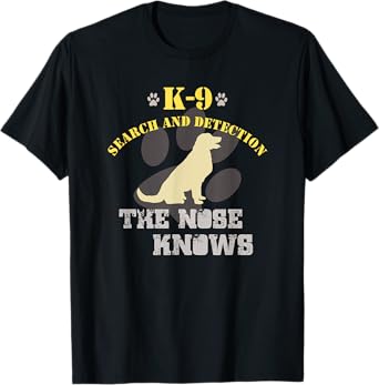 K9 Detection Dog T-Shirt Golden Retriever Labrador T-Shirt