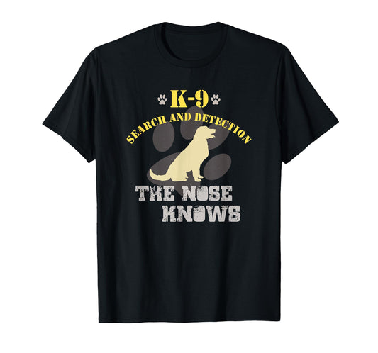 K9 Detection Dog T-Shirt Golden Retriever Labrador T-Shirt