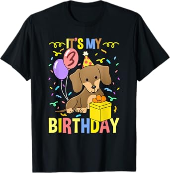 Its My 3rd Birthday Dachshund T-Shirt