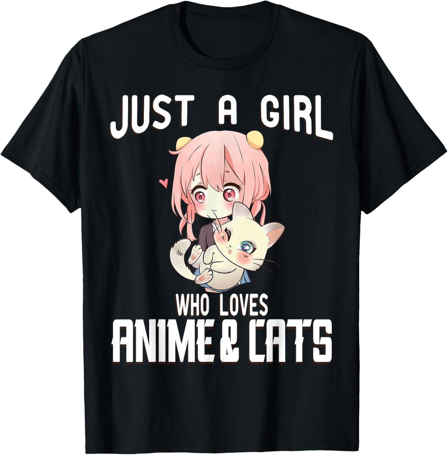 Just a Girl who loves Anime and Cats Lover for Teen T-Shirt