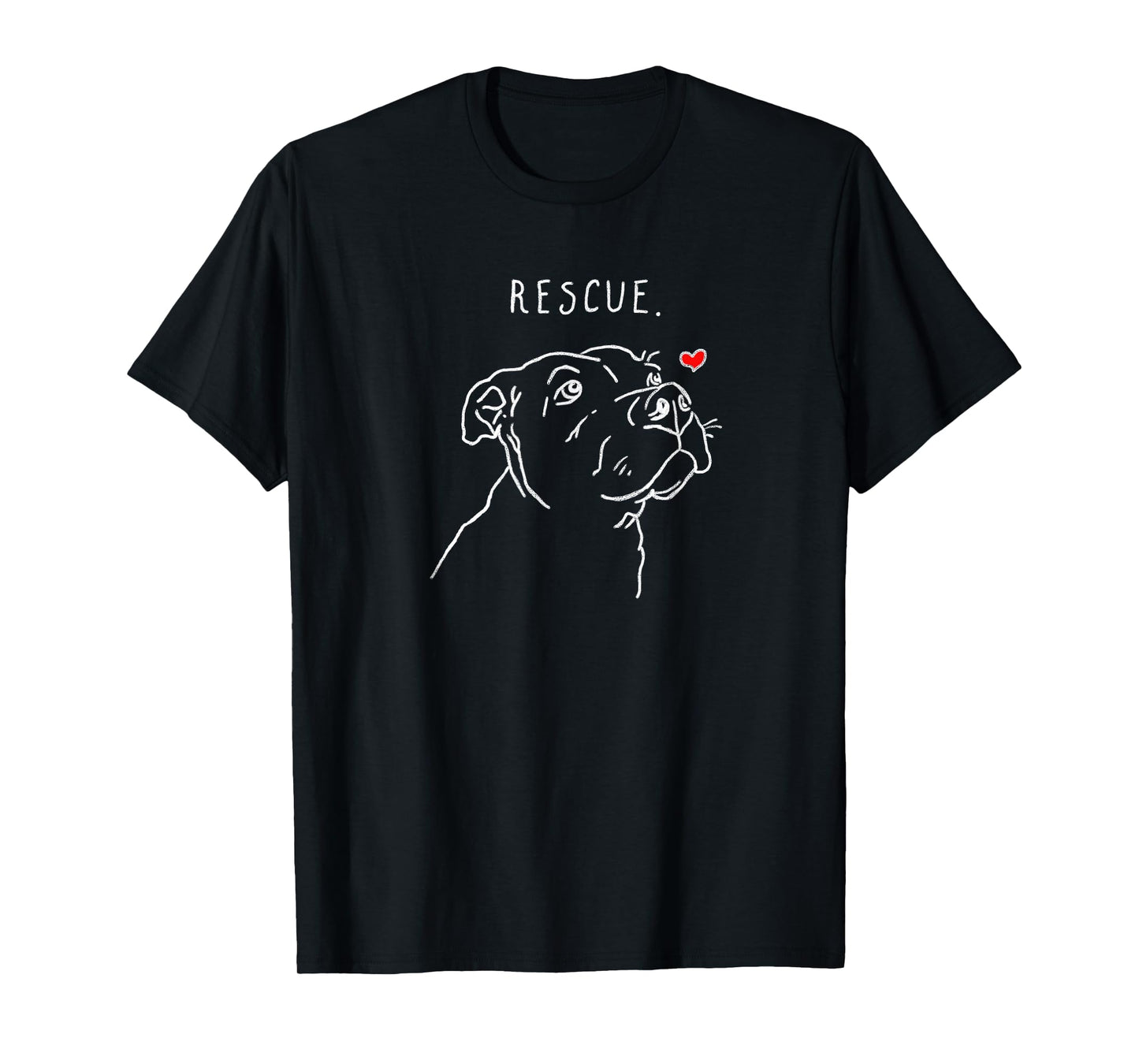 Rescue Dog, Pitbull Drawing, Rescue Mom, Adopt Don't Shop T-Shirt