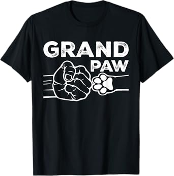 Grandpa Shirt Grand Paw Funny Dog Lover Fathers Day Dog Dad T-Shirt for Men Women