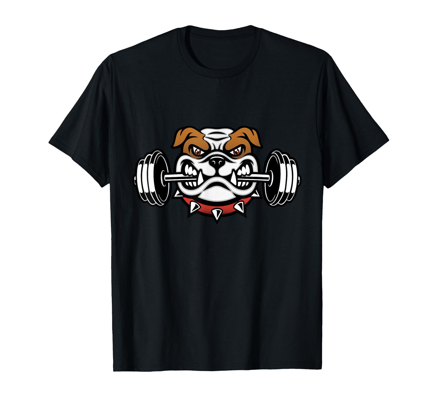 Funny Bulldog Weightlifting Fitness Gym T-Shirt for Men Women Kids