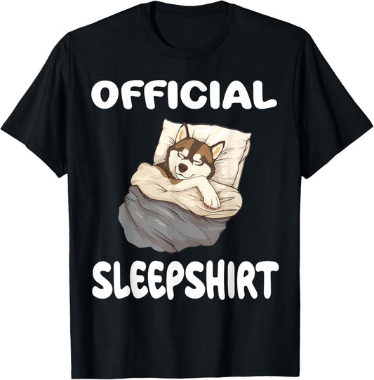 Siberian Husky Dog Official Sleepshirt Pajamas Nightgown T-Shirt