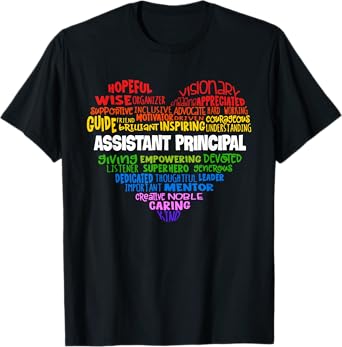 Assistant Principal Cute Heart Shirt Back To School T-Shirt