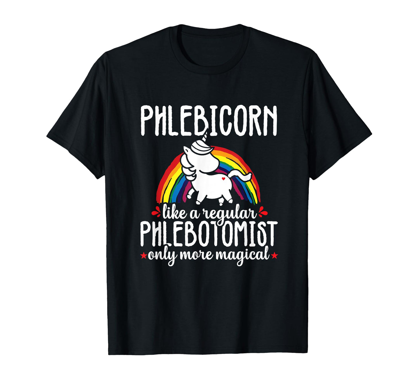 Funny Unicorn Phlebotomist Phlebotomy technician Nurse RN T-Shirt
