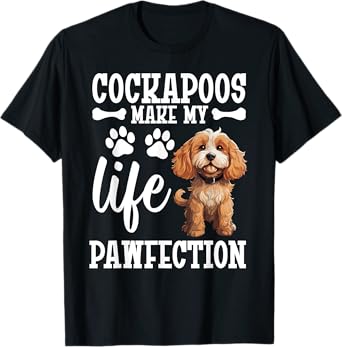 Cockapoo Enthusiast Pet Lover Pawfection Owner Dog T-Shirt