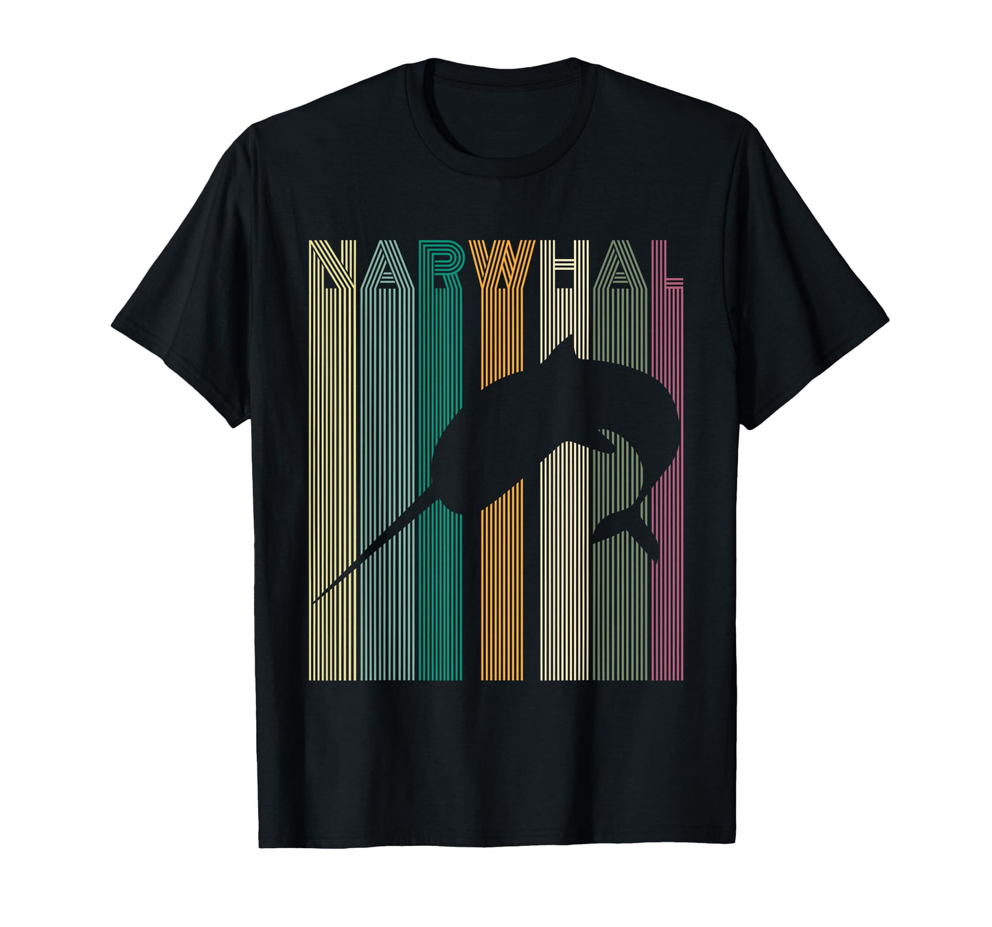 Kids Narwhal Retro Narwhal Shirt Women Men Boys T-Shirt