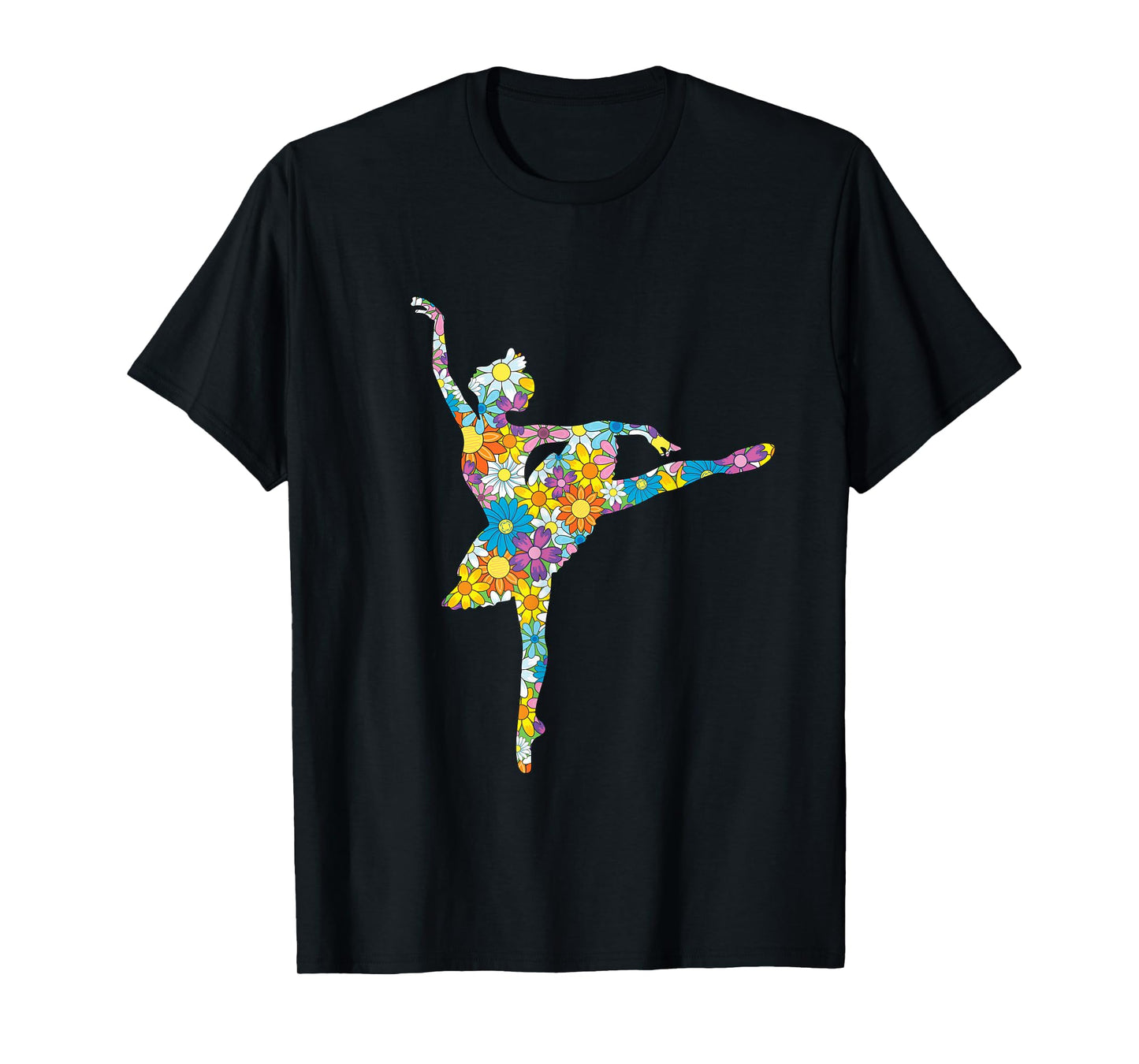 Colorful Flower Ballet Teacher Ballerina Choreographer Girl T-Shirt
