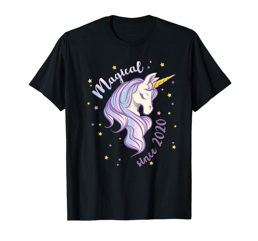 Unicorn Magical Since 2020 2nd Birthday T-Shirt
