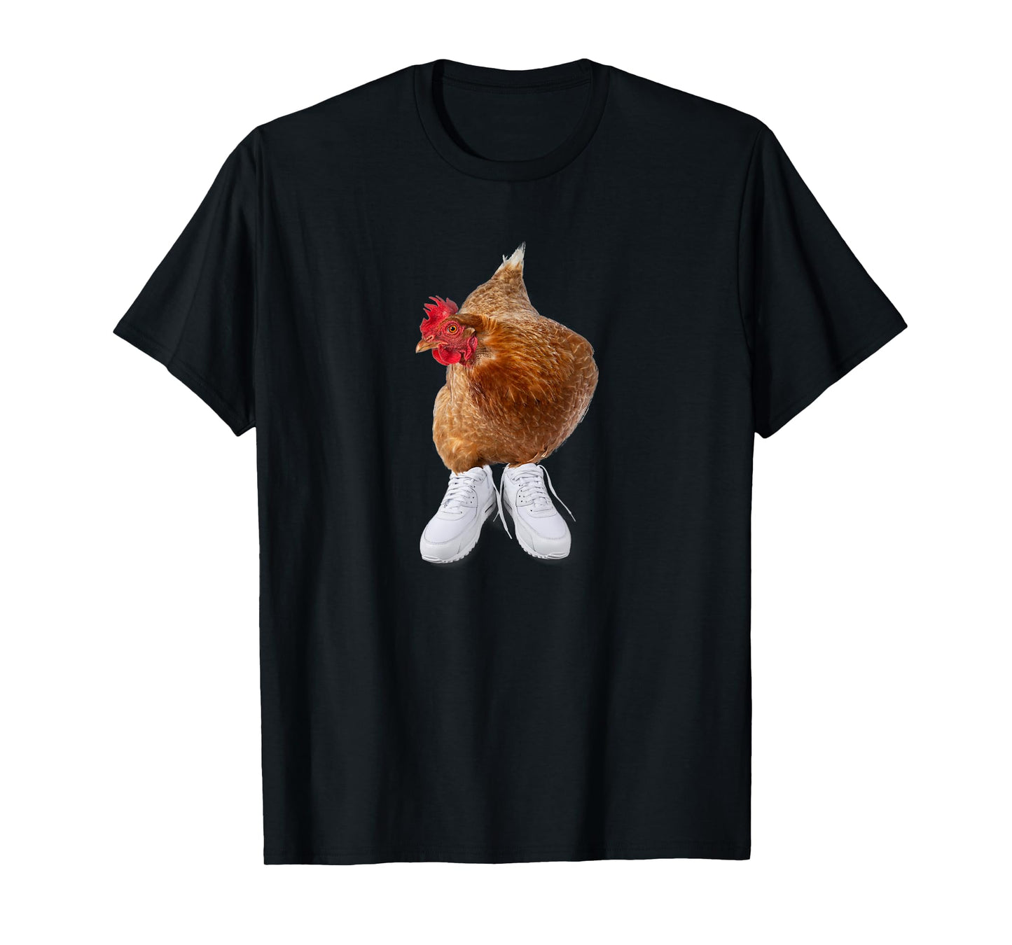 Chicken in Sneakers, Funny Meme Gag Design T-Shirt