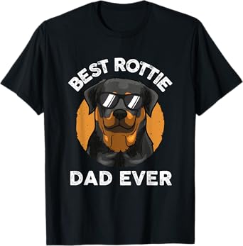 Funny Rottweiler Dad Design For Men Grandpa Rottie Dad Quote T-Shirt
