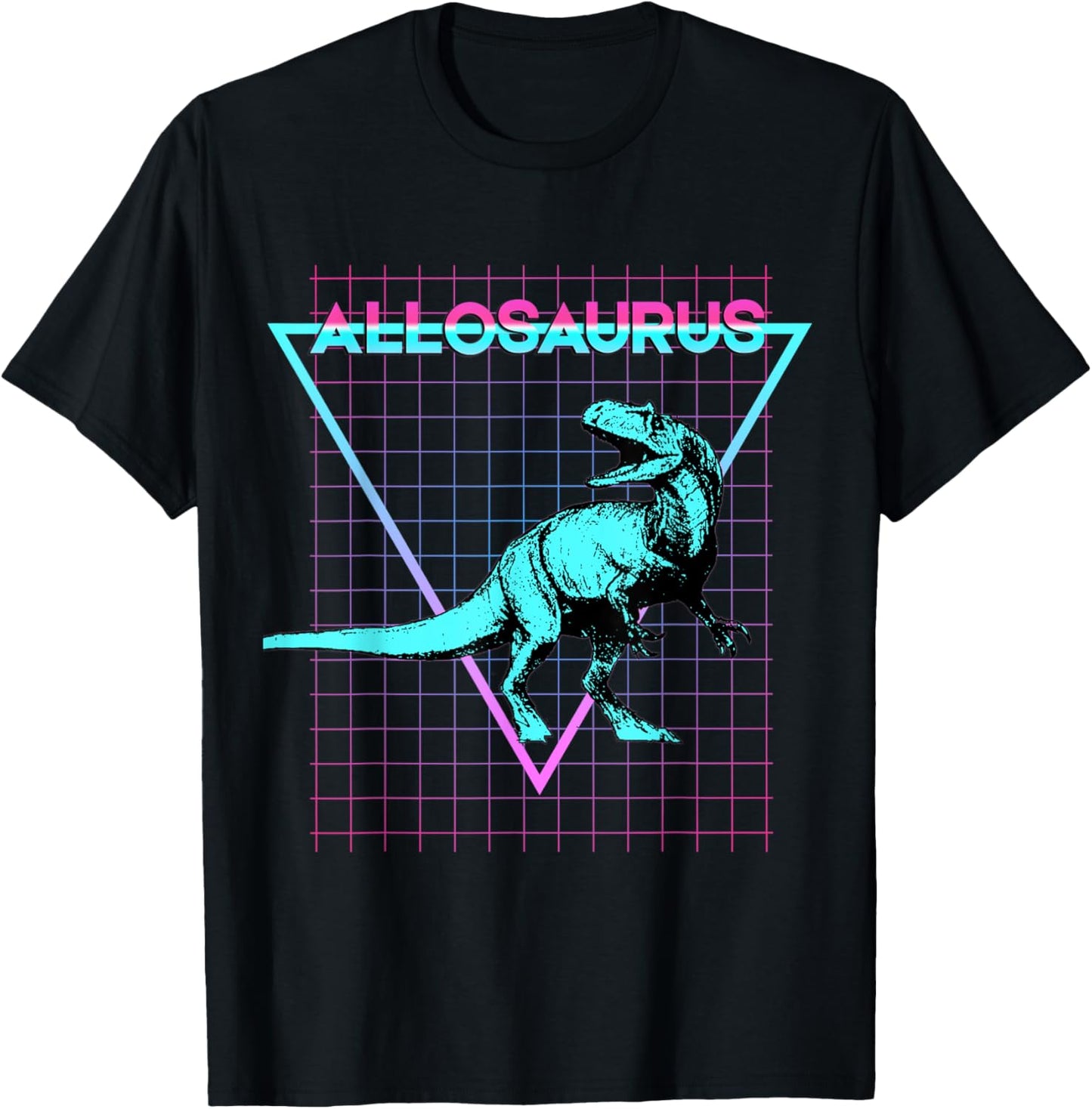 Allosaurus Dinosaur Aesthetic Retro Allosaurus T-Shirt