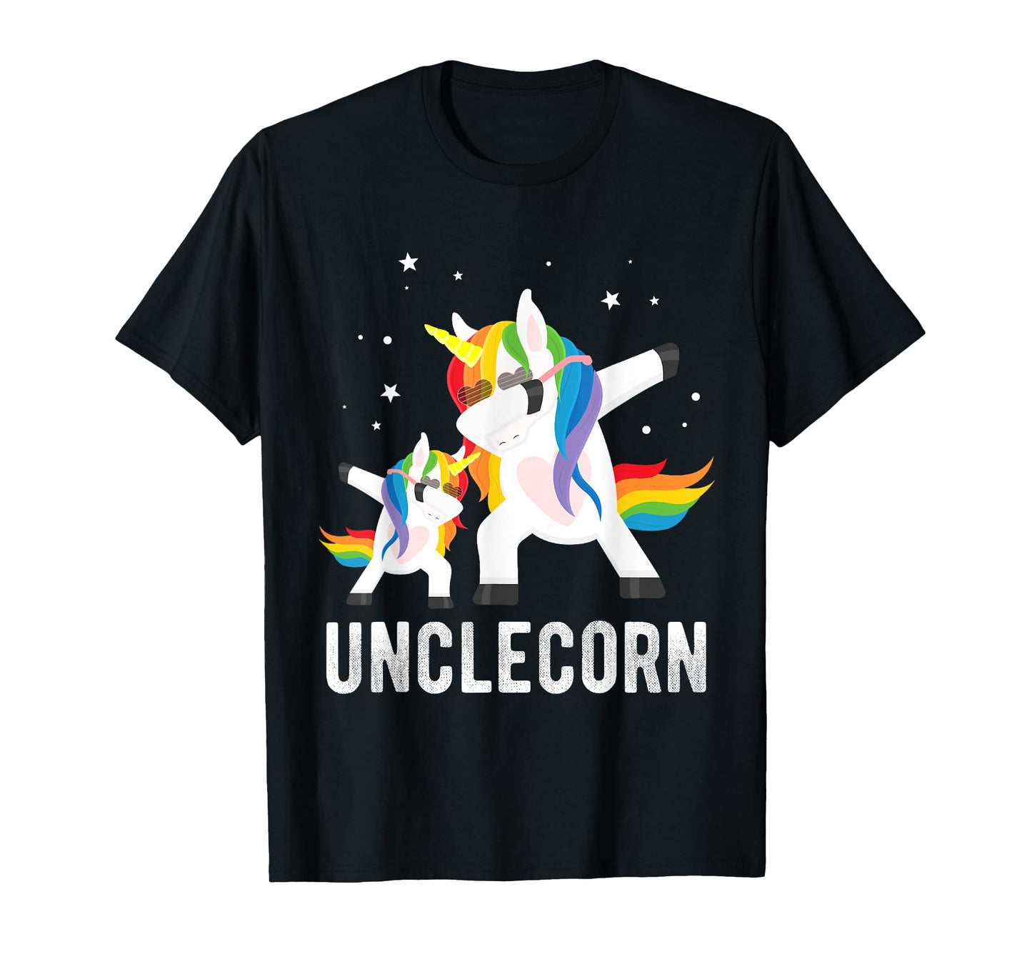 Dabbing Unclecorn, Funny Unicorn Lover Tee for Uncle and Kid T-Shirt