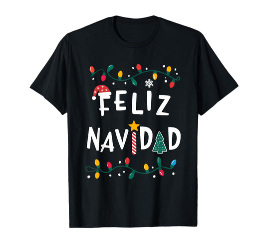 Feliz Navidad Shirt Funny Mexican Christmas in Spanish Xmas T-Shirt