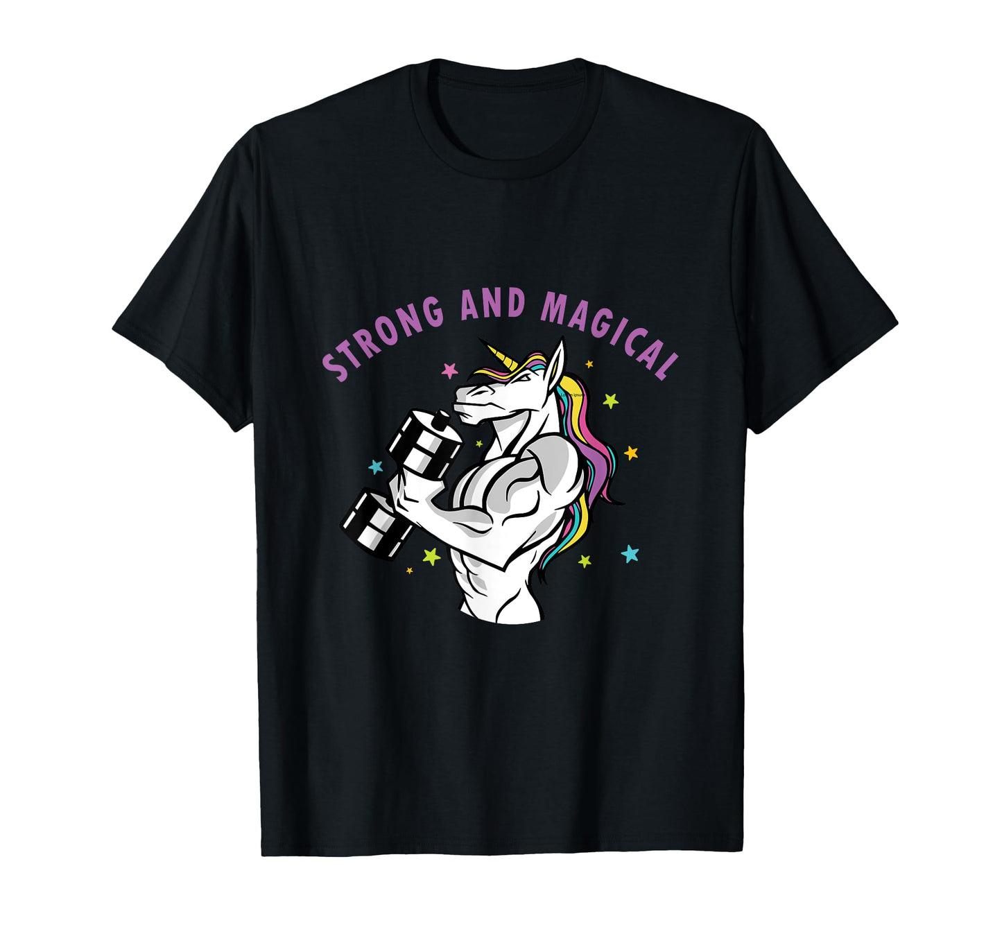 Strong And Magical Unicorn Workout Muscle Men Women Gay LGBT T-Shirt