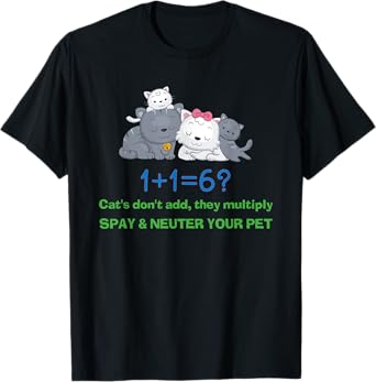 Lucky Dog Animal Rescue - Spay and Neuter T-Shirt for Men Women Girls Kids