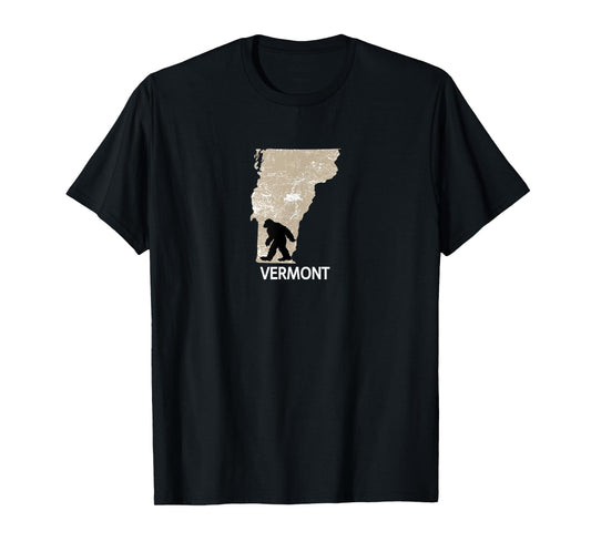 Funny Bigfoot I Believe Loves Vermont VT Sasquatch T-Shirt