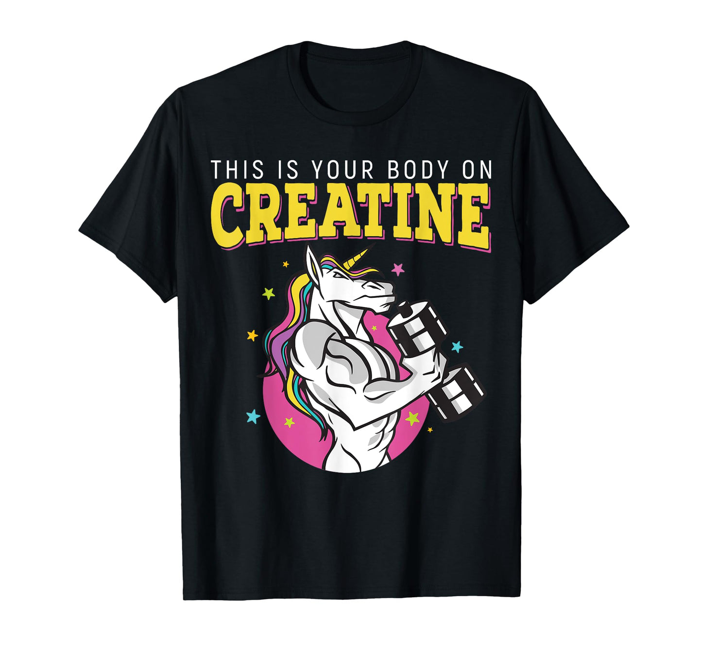 This Is Your Body On Creatine Gym Fitness Weightlifting T-Shirt