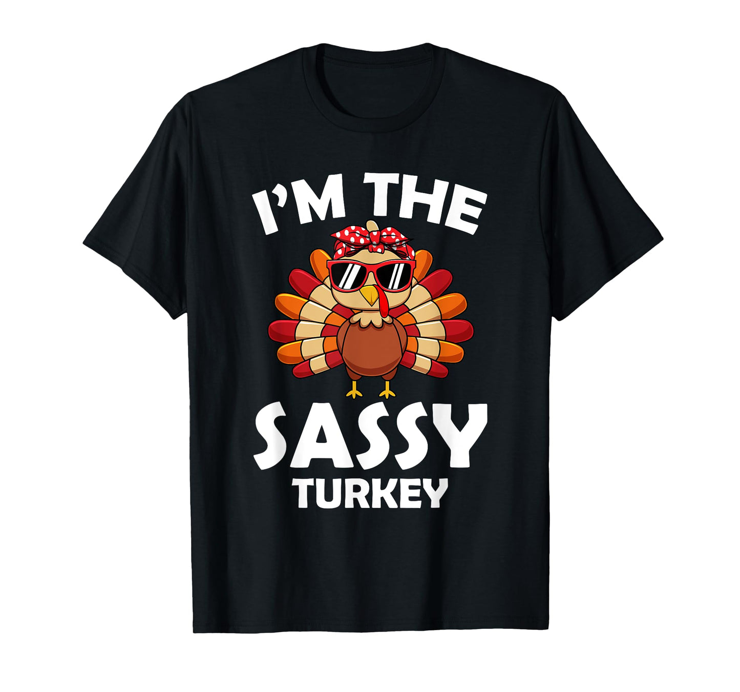 Sassy Turkey Family Group Matching Thanksgiving Party T-Shirt