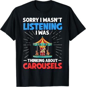 Carousel Horse Tornado Carnival Ride Amusement Park T-Shirt
