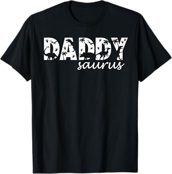 Daddysaurus T Rex Dinosaur Daddy Saurus Dad Family Matching T-Shirt