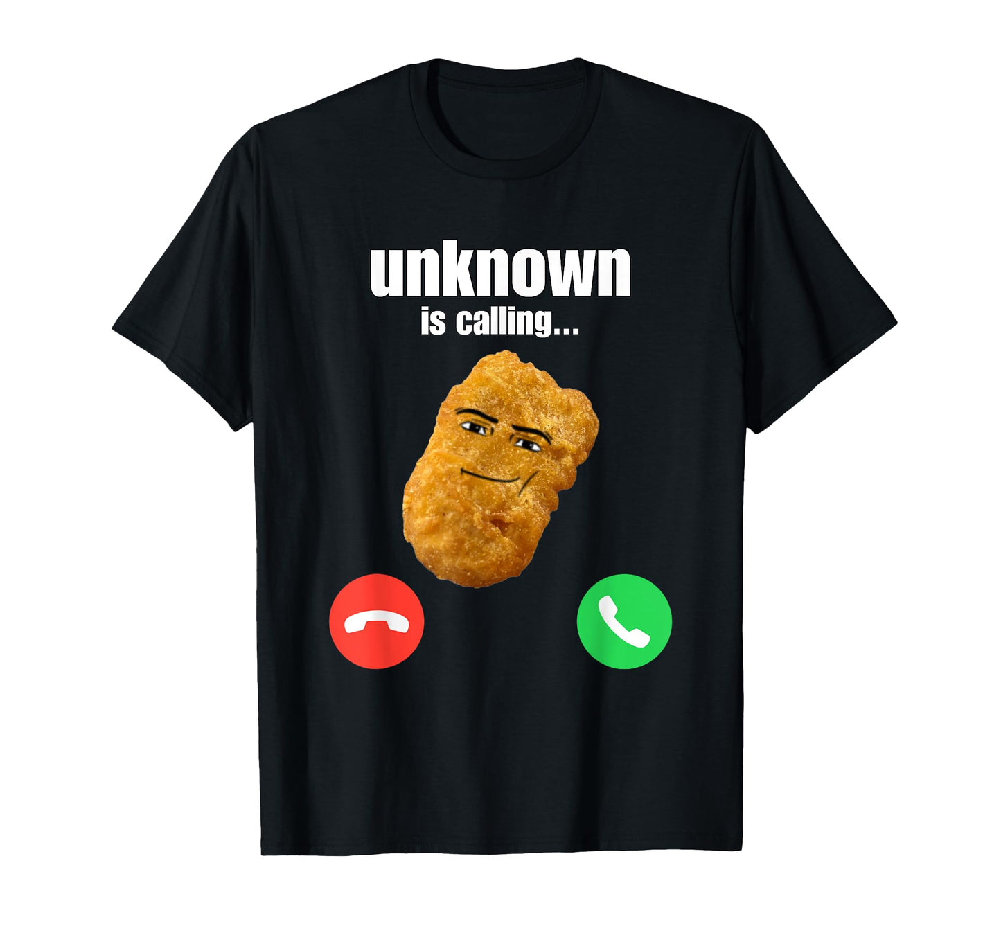 Chicken Nugget Man Face Cowboy Meme T-Shirt