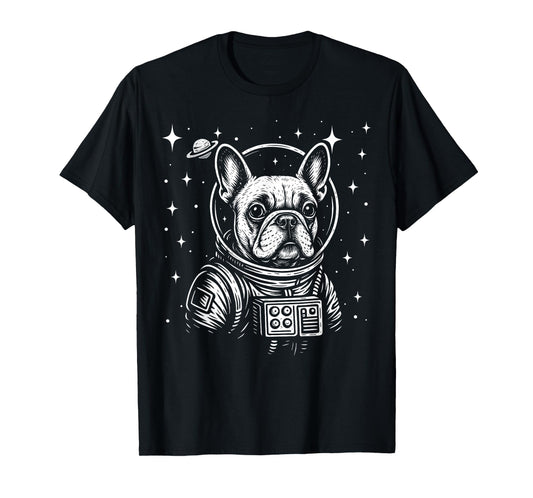 Astronaut French Bulldog Space Galaxy Dog Lovers T-Shirt