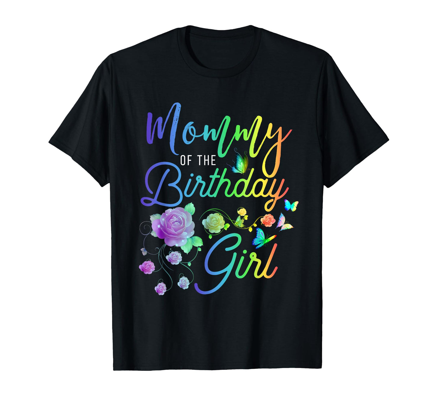 Fun Mommy of The Birthday Girl Mothers Moms Women Party Day T-Shirt