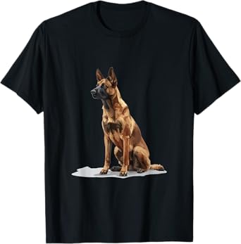 Belgian Malinois Dog Breed Graphic T-Shirt for Men Women Kids