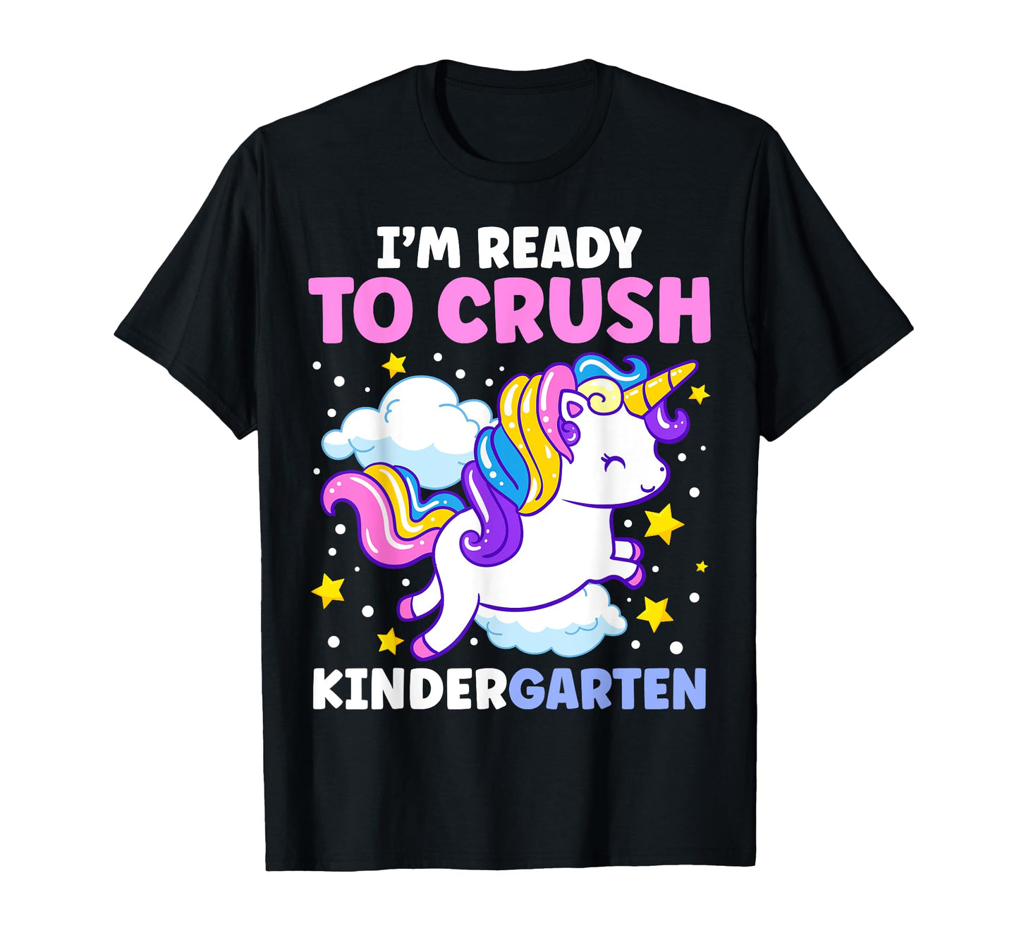 First Day of Kindergarten Unicorn Girls Back to School T-Shirt