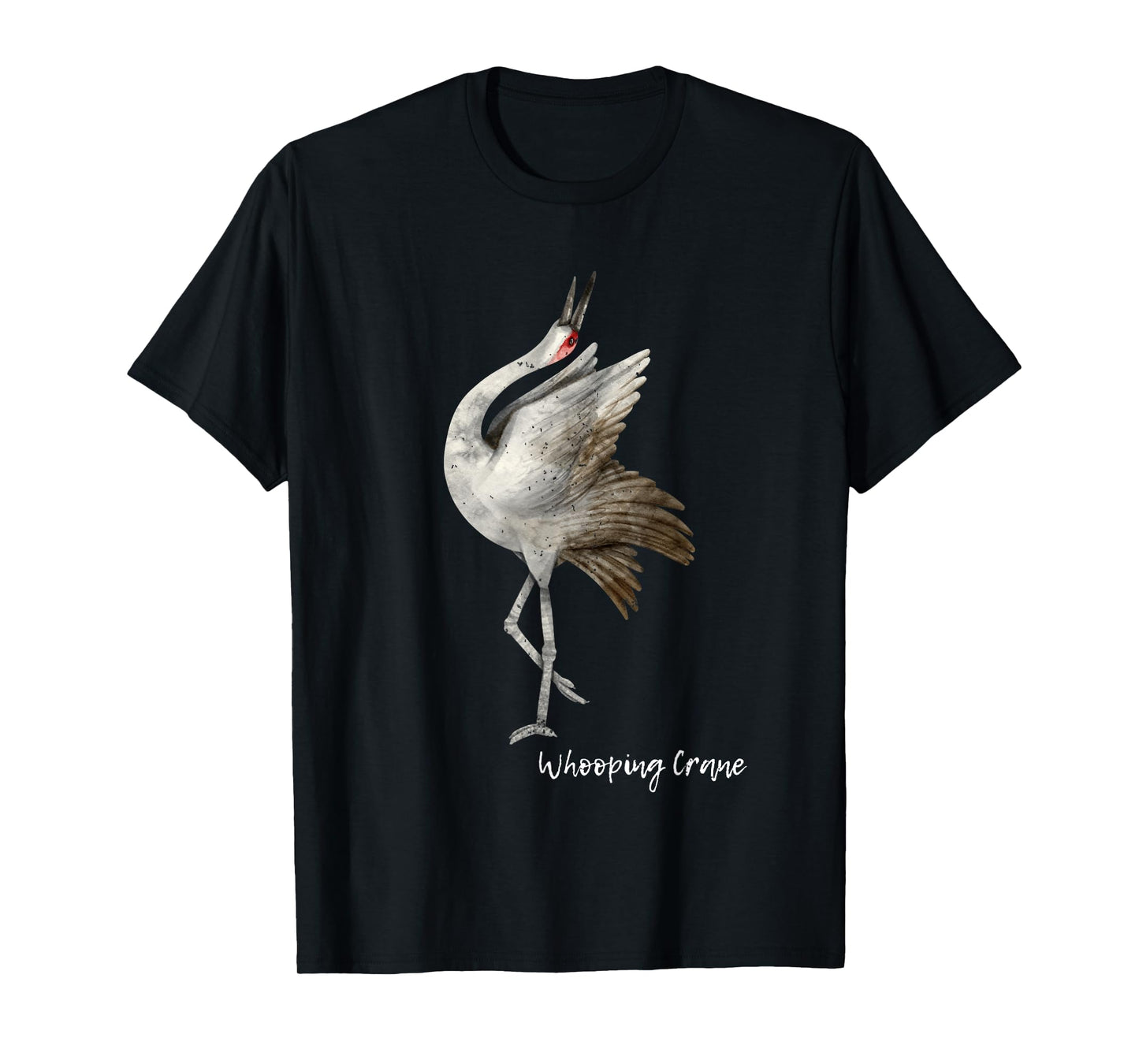 Whooping Crane Graphic Wildlife Bird Watching T-Shirt