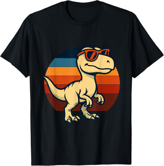 Cool Velociraptor Dinosaur – Funny Retro Raptor T-Shirt