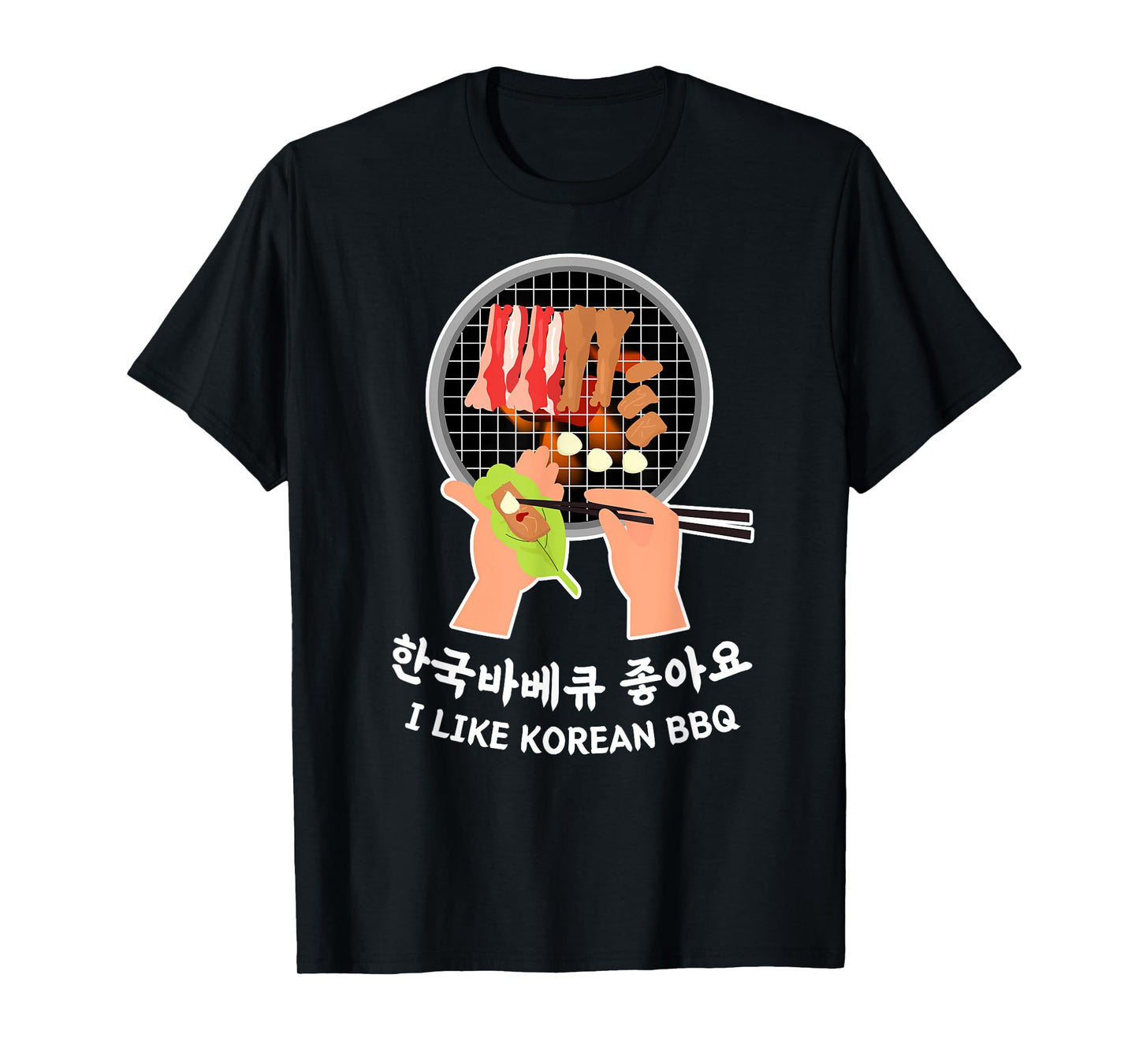 Love South Korea - Bulgogi Food & Hangul I LIKE KOREAN BBQ T-Shirt