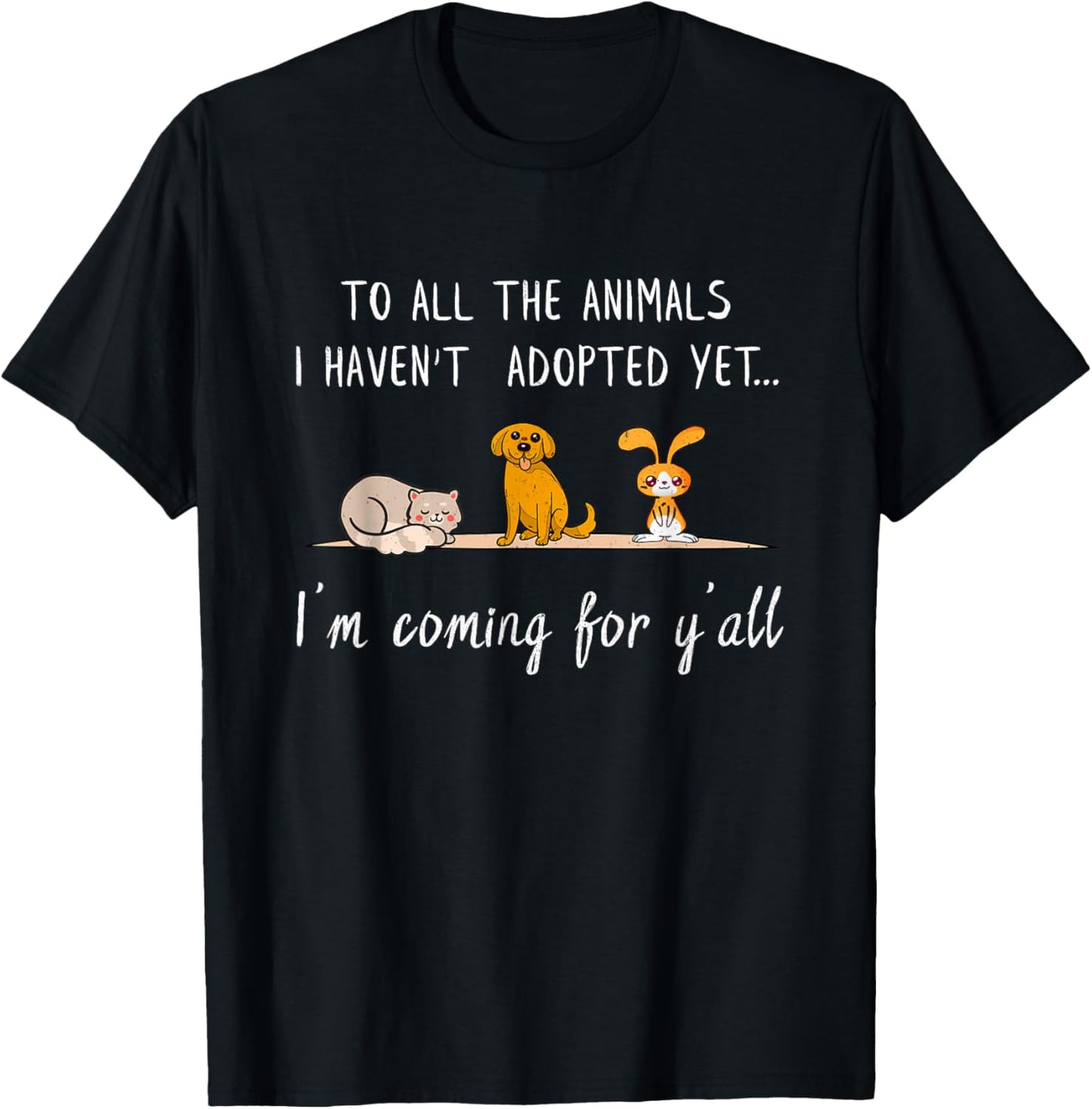 Animal Adoption - Sweet Animal Rescue Adopt T-Shirt