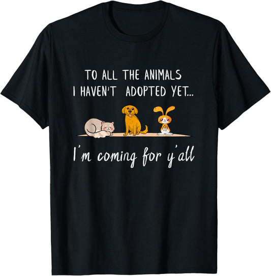 Animal Adoption - Sweet Animal Rescue Adopt T-Shirt
