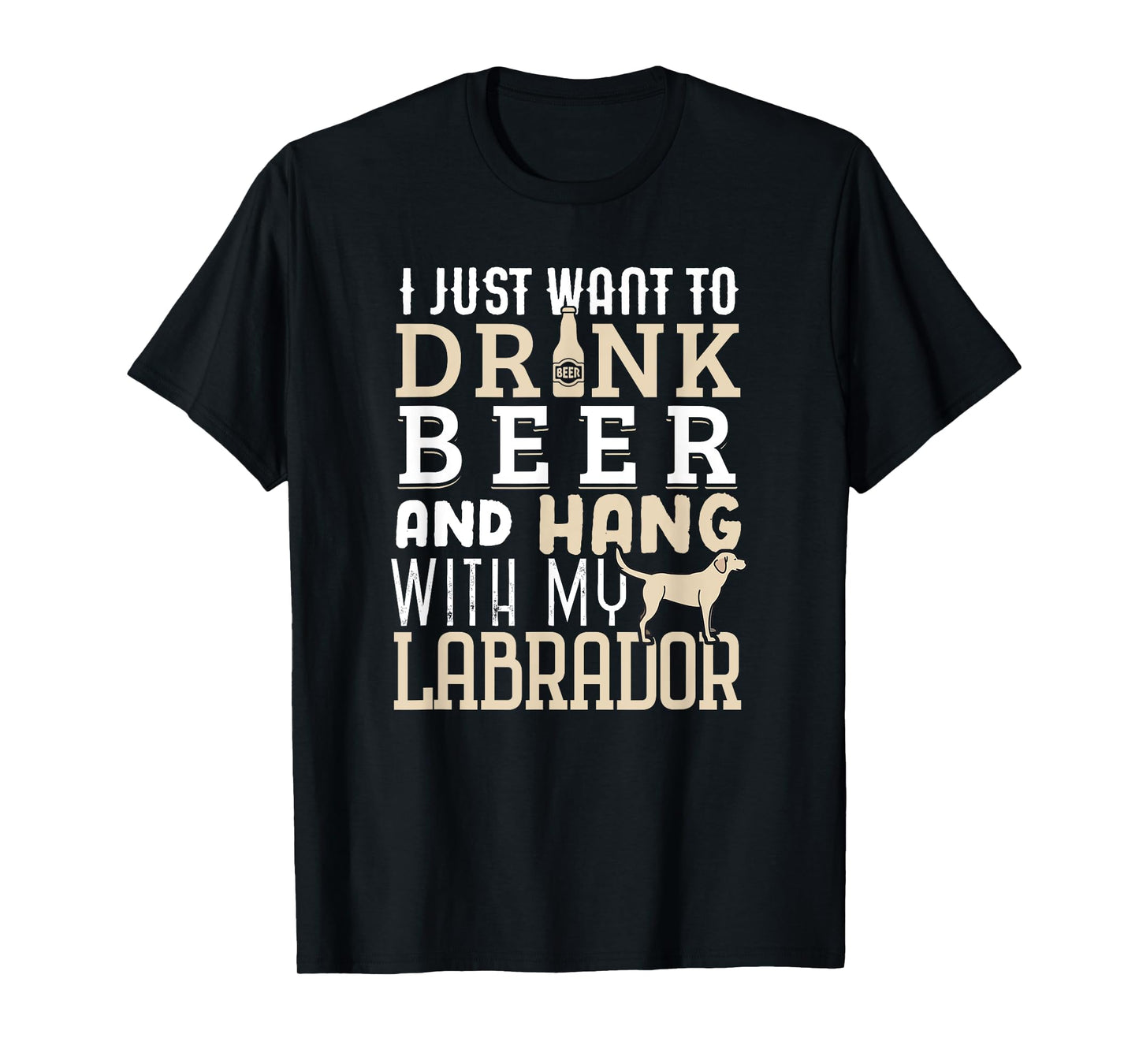 Funny Labrador Dad Shirt Father's Day Lab Retriever & Beer T-Shirt for Men Women
