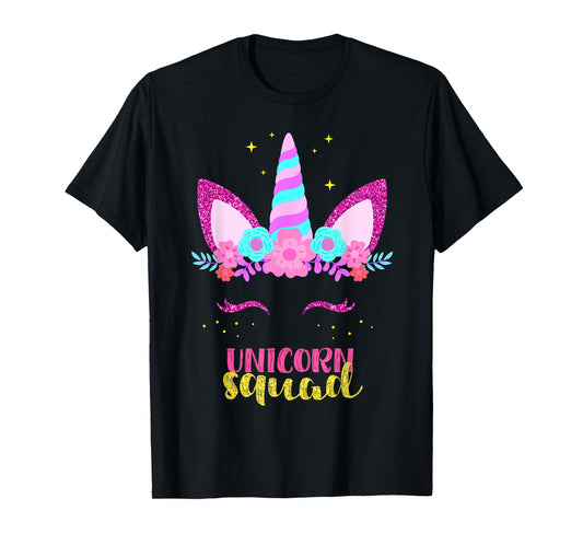 Unicorn Squad, Cute Fantasy Family Matching Tee for Parties T-Shirt