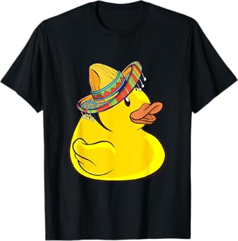 Rubber Duck Sombrero Mexico Cute Duckie Rubber Duck Lover T-Shirt