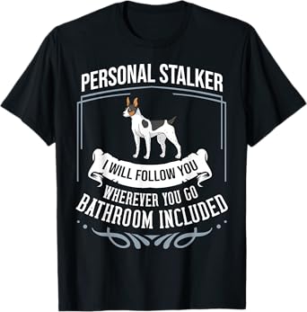 Rat Terrier Mix Mom Breeder Unisex-Adults Dog Themed T-Shirt Black Small