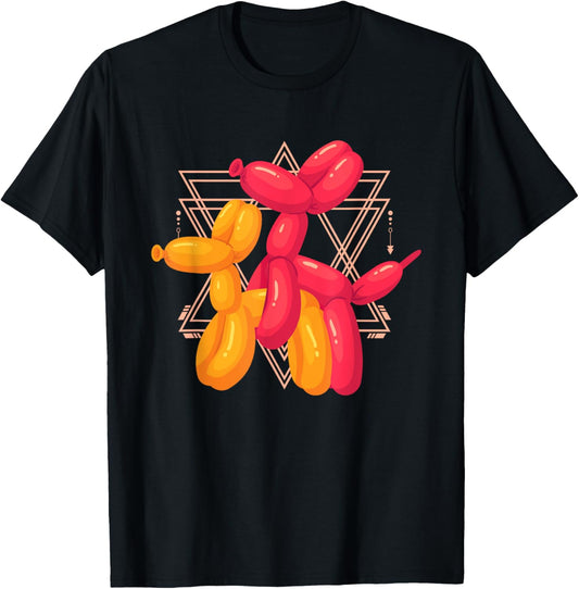Funny Balloon Dog Sculpture Pair | Adult Humor T-Shirt