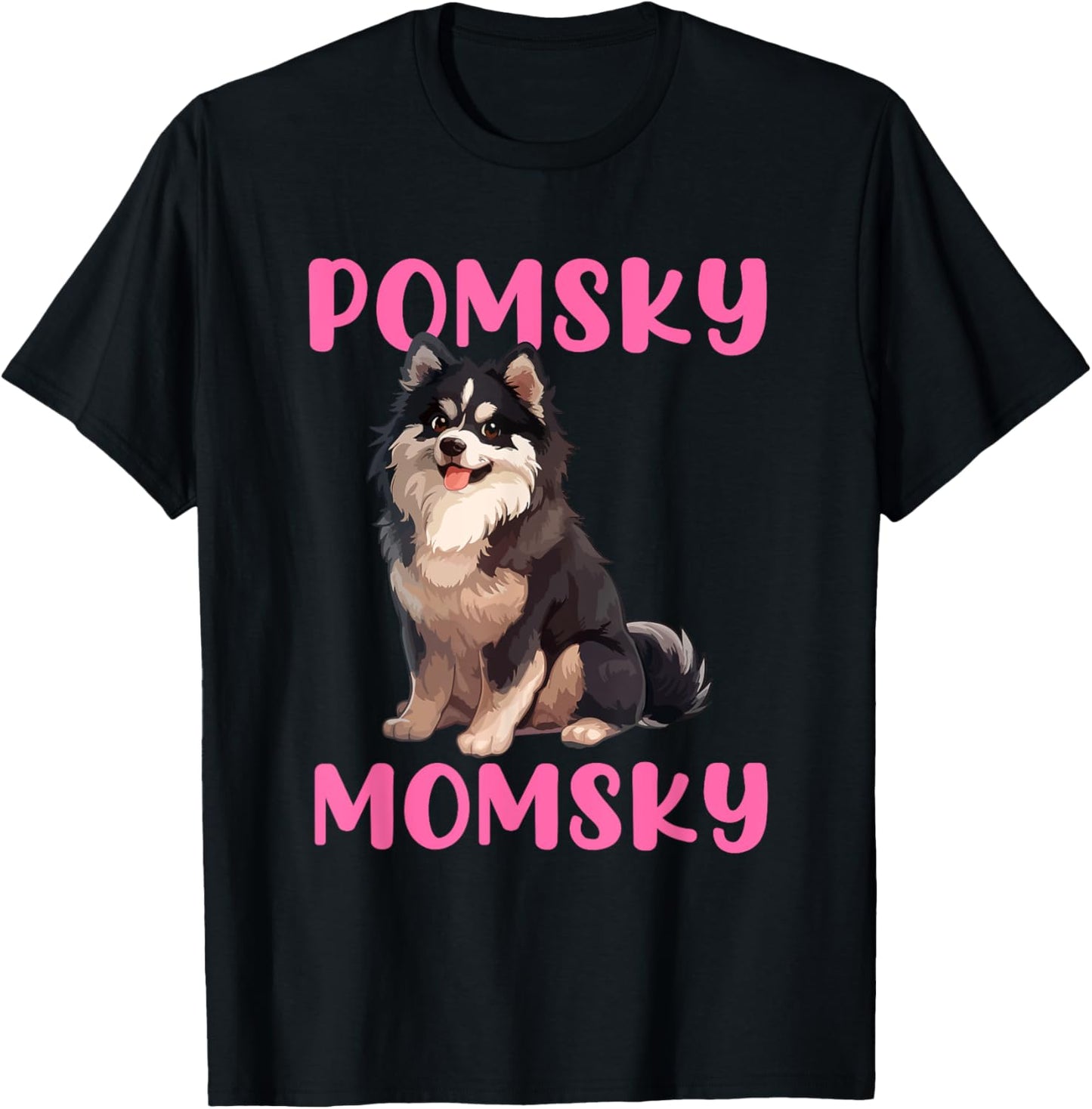 Pomsky momsky dog T-Shirt