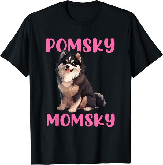 Pomsky momsky dog T-Shirt