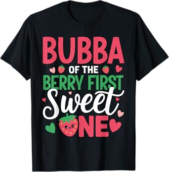 Bubba of The Berry First Sweet One Brother Birthday Girl T-Shirt