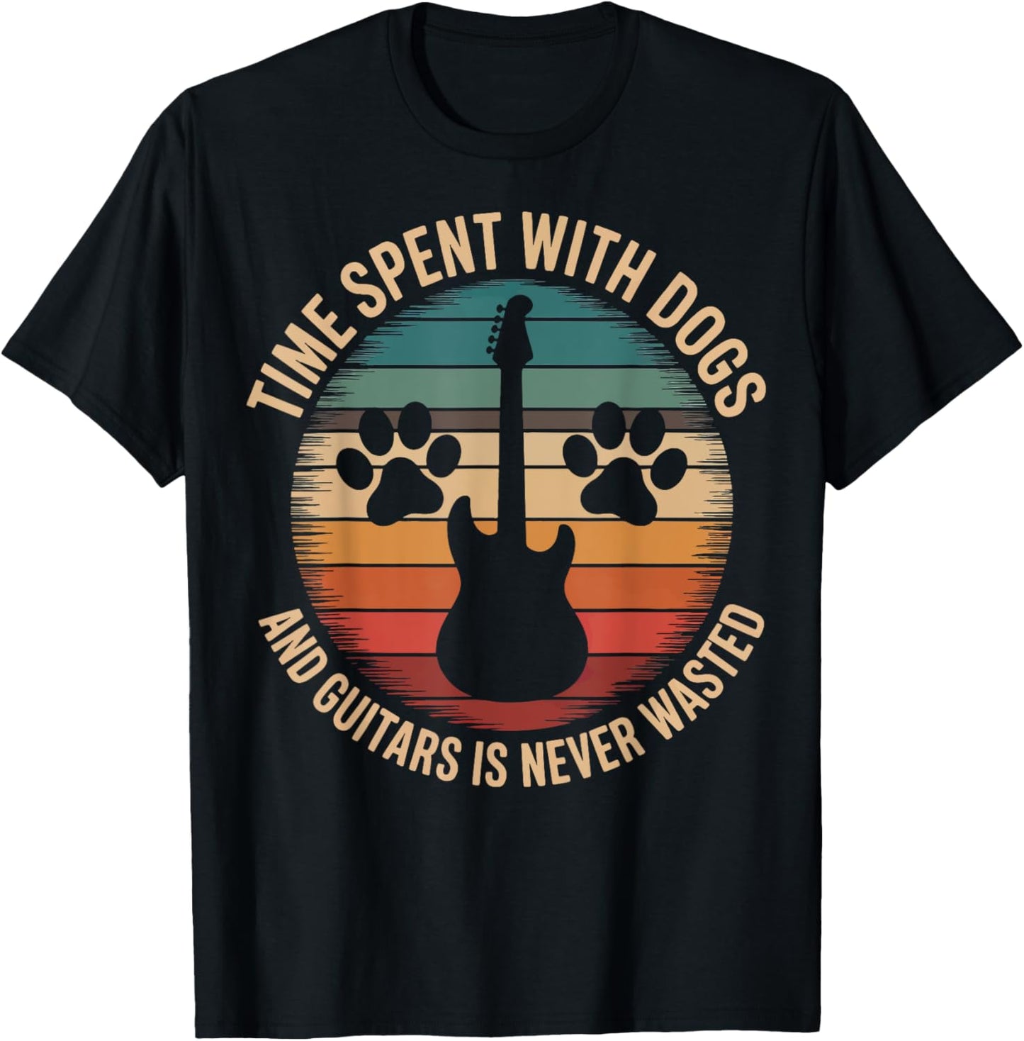 Time Spent With Dogs And Guitars Is Never Wasted T-Shirt