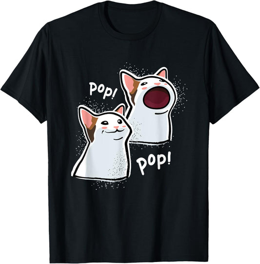 Popping Cat Meme / Pop Cat / Funny Cat Memes T-Shirt