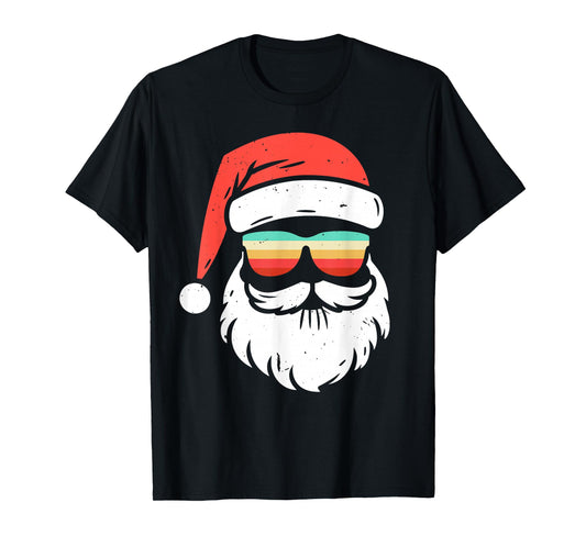 Xmas In July Sunglasses Santa Face Summer Christmas In June T-Shirt