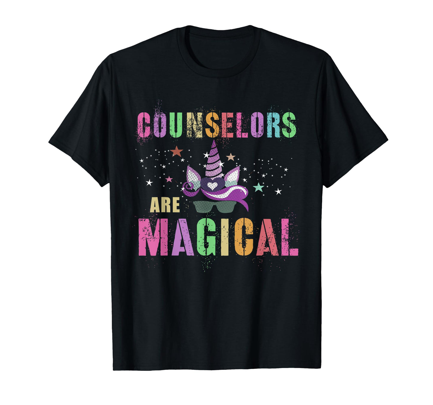 Funny COUNSELORS ARE MAGICAL I'm Unicorn School Counseling T-Shirt