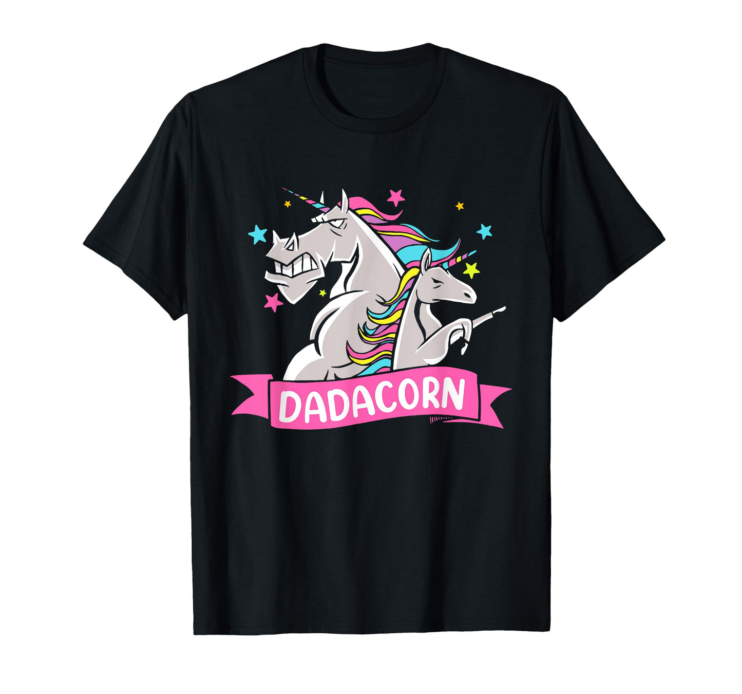 Fathers Day Gift Unicorn Dad Shirt Funny Dadacorn Kids Men T-Shirt