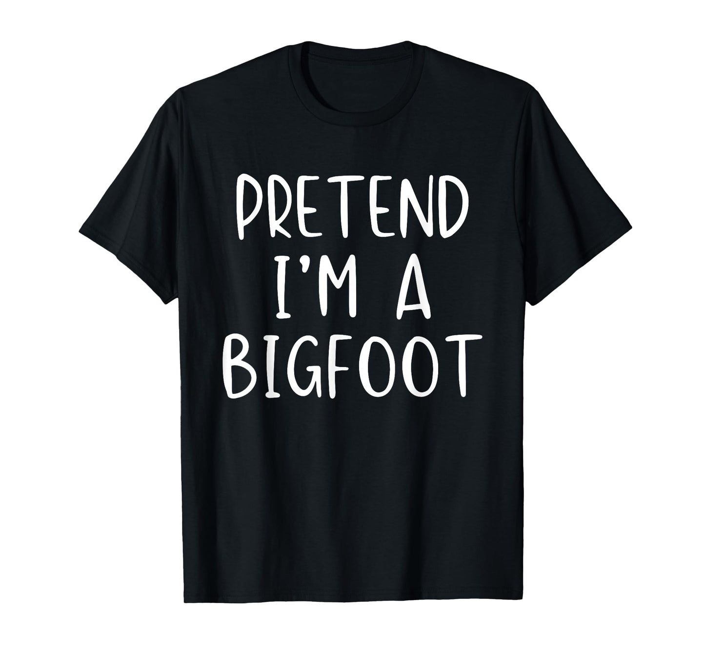Pretend I'm A Bigfoot Costume Halloween Simple Kids Big-Foot T-Shirt